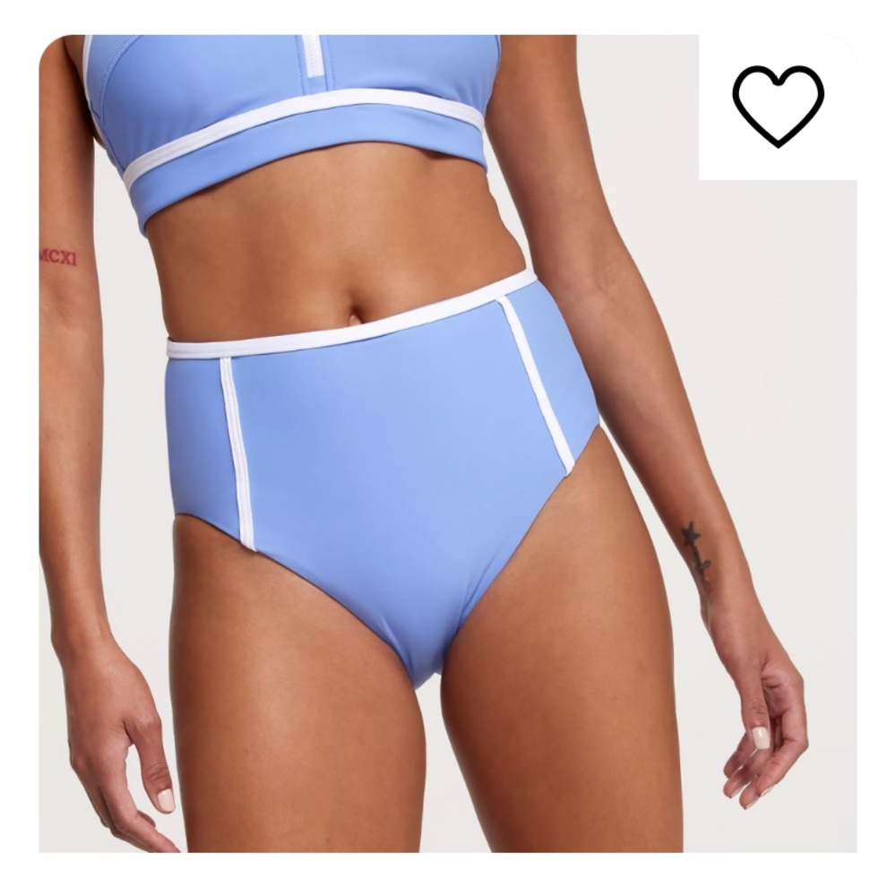 CALIA Women's High Waisted Tipping Swim Bottom